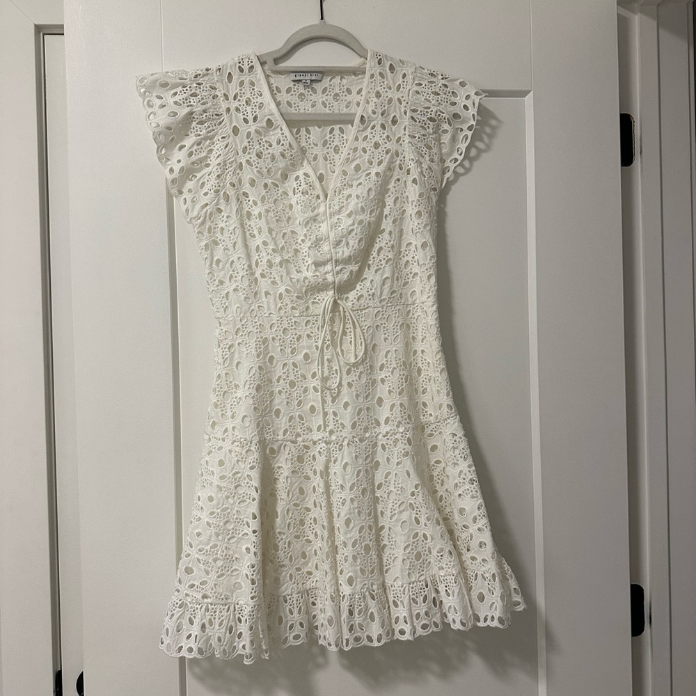 Gianni Bini White Lace Mini Dress